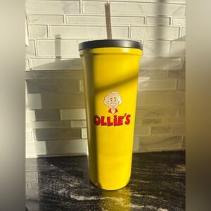 Ollie’s metal travel thermos, water bottle. Straw.